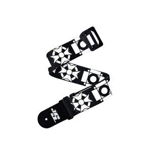 D'Addario Accessories Joe Satriani Swivel Guitar Strap, Crosses, Black, Large